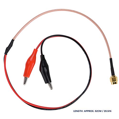 Image of 20.5in SMA Test Leads, Red Black Coaxial Cable Tester Leads, Internal Thread Coaxial Tester Cable for SMA Connectors