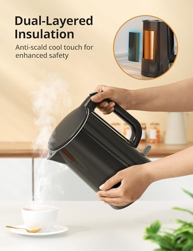 Image of Electric Kettle with Temperature Control, 1.7L 1500W Stainless Steel Tea Kettle, 13 Preset Temperatures, LED Display, Keep Warm 2 Hours, Strix Thermostat, BPA Free Hot Water Boiler for Tea & Coffee