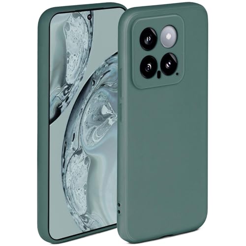 Coque Xiaomi 14 anti-rayures silicone souple à bords surélevés mat