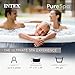 Intex 28429EP PureSpa Plus Portable Inflatable Hot Tub Bubble Jet Spa, 77 Inch x 28 Inch & 28514E Medium PureSpa Accessories Benches (2 Pack)