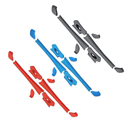 Trousse en caoutchouc pour Oakley Flak Jacket XLJ kit 3 couleurs