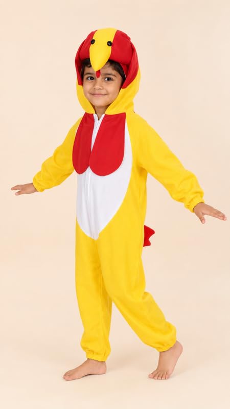 Image of Animal Costume for Kids | Plush Fancy Dress Costume for Boys & Girls |School Fancy Dress, Annual Day, Jungle Theme, Role Play, Halloween & Birthday Party