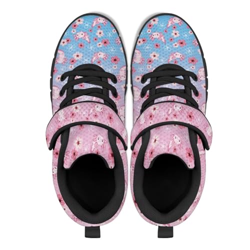 Kids Shoes for Girls School Single Buckle Sneakers Cute Mesh Athletic Casual Shoes for Little Kid/Big Kid3