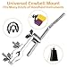 GOGHOST Cowbells Cymbal Clamp, Zinc Alloy Tom Mounts for Drums Clamp, Percussion Mounting Bracket for Cowbells, Jam Blocks, Tambourines, Mini Timbales, and Electronic Pads to A Stand (L-Base)