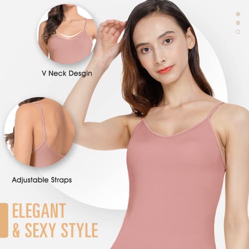 Image of MANCYFIT Long Slips for Under Dresses Full Length Adjustable Spaghetti Strap Nightgown