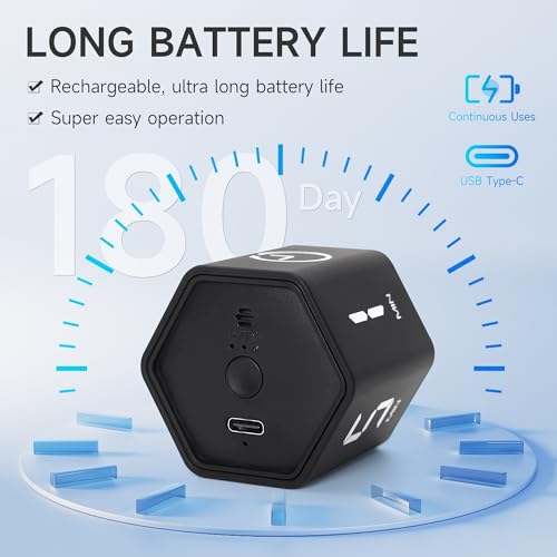 Image of Productivity Timer 1, 5, 10, 30, 60 Minutes Preset, Desk Cube Timer with Gravity Sensor /Mute /Vibration for ADHD, Work, Study, Kitchen, Back to School (Black)