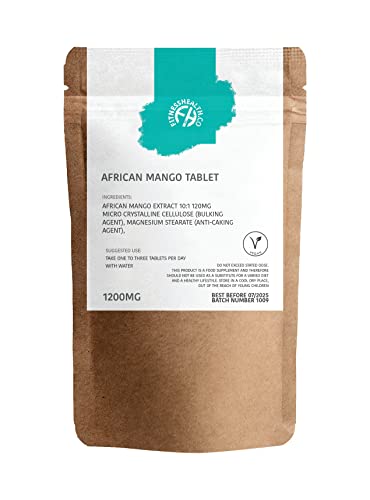 Fitness Health African Mango Advanced 1200 mg 120 comprimidos | Soporte de fibra dietética alta para mujeres y hombres | Promueve la digestión saludable y el equilibrio del colesterol | Suplemento de