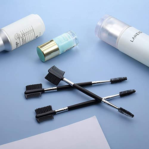 3 Pcs Eyelash Comb Eyelash Shaper And Eyebrow Brush Dual Comb Double Head, Makeup Grooming Tool For Women Girls Cosmetic Travel (Classic Style) #TOP2