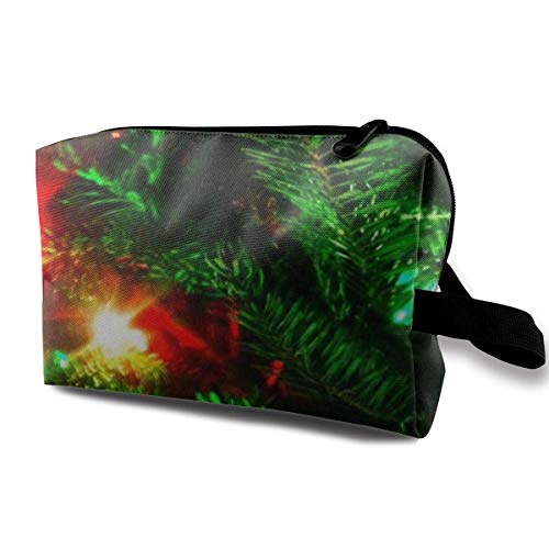 Preisvergleich Produktbild Hdadwy Weihnachtsbaum Kosmetiktasche Tragbare Handtasche Reise Toilettenbeutel Kleine Make-up Taschen Fall Organizer
