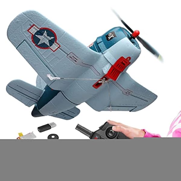 Fjärrkontrollplan,Realistisk A500 Glider Plane Leksak - 6G/3D-läge elektriska RC-plan, stunt som flyger upp och ner, fantastisk påskpresentleksak för vuxna barn Joberio