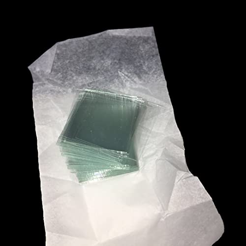 MUHWA 50PCS Blank Microscope Slides and 100 PCS 22mmx22mm Square Cover Glass (7101 Non-Frosted)