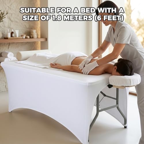 Funda para mesa de masaje impermeable de cuero PU para cama de pestañas 3