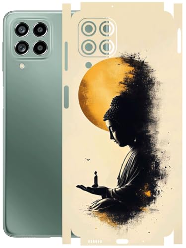 Image of AtOdds - Full Body Back Screen Guard Protector Film - Lamination Wrap Skin Sticker Compatible with Samsung Galaxy M53 (5G) | Scratchproof Matte Finish (Divine)