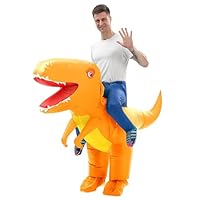 LUVSHINE Dino-kostuum voor volwassenen, mooi T-REX-kostuum met zonnebril, opblaasbaar kostuum voor verjaardag, Halloween, Kerstmis, carnaval LUVSHINE Dino-kostuum voor volwassenen, mooi T-REX-kostuum met zonnebril, opblaasbaar kostuum voor verjaardag, Halloween, Kerstmis, carnaval