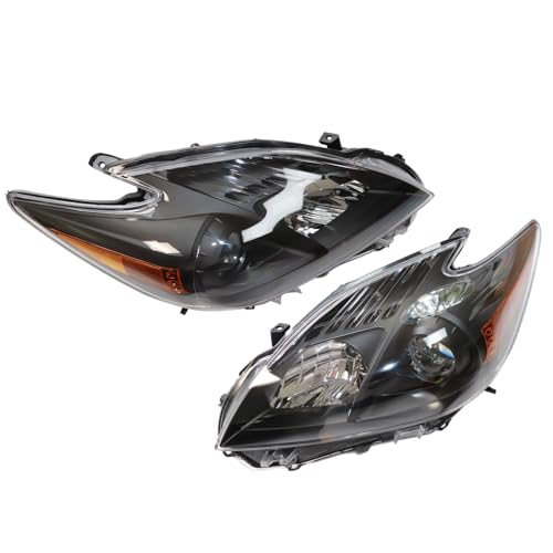 EnSyuSuMa 2 Pack 2010 2011 Prius Front Headlight Assembly OEM 8117047212 8113047212 TO2518122 TO2519122 Right+Left Side Headlamp (Pair)