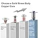 Bathroom Sink Stopper, Pop Up Drain for Bathroom Sink, Sink Plug Hair Catcher, Silent Popper Core with Removable Stainless Steel Filter Basket (Silver Polished, 1 Pack)