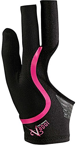 Pro Series Vapor Tech Cool Edge Fingerless Billiard Glove (Pink, Small)