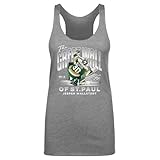 500 LEVEL Jesper Wallstedt Minnesota The Great Wall of St. Paul Women's Tank Top (Tri Gray, Large)