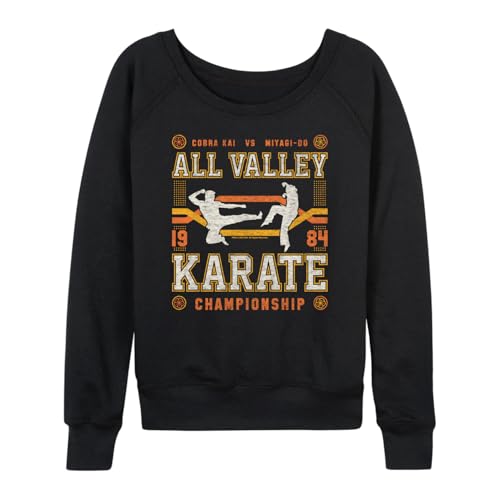 The Karate Kid - All Valley Karate Champion - Womens Pullover Black
