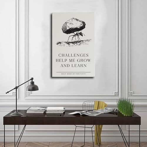 Tableau vintage fourmi et citation decoration murale premium