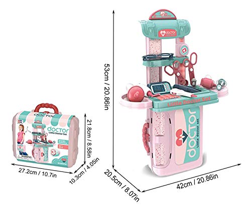 Image of Magicwand ABS Plastic Pretend Play Carry Along 3-in-1 Doctor Play Set for Kids【3 Yrs & Up】【Pack of 1】【Multi-Colored】