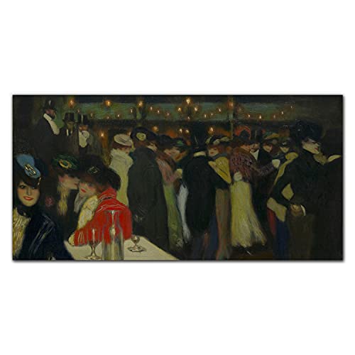Tableau en verre acrylique 100x50cm Moulin de la Galette pour salon
