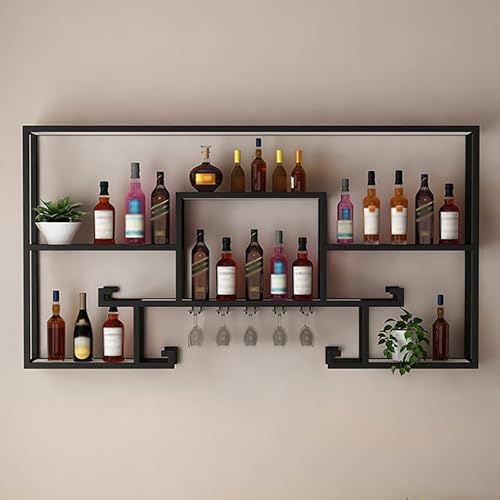 Support de stockage d'alcool multifonctionnel en métal pour intérieur chic - 2