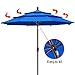 EliteShade USA 10-Year-Non-Fading 9Ft 3 Tiers Market Umbrella Patio Umbrella Outdoor Table Umbrella with Ventilation, Royal Blue