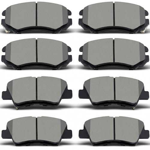 evkingauto D924 D1313 8pcs Front Rear Ceramic Brake Pads