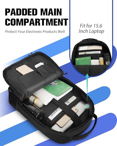 Image of WOLT Skateboard Backpack, 15.6 Inch Laptop Backpack for Men Women, Sports Backpack with Ball Holder