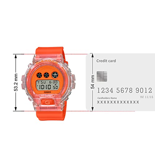 Casio G-Shock DW-6900GL-4DR Digital Dial Orange Resin Strap Men's Watch Shock and 200M Water Resistant G1362 - Image 7