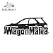 JYIP 18cm x 7.4cm Wagon Mafia Pegatina de Coche Bajada WRX STI Legacy Low Stance calcomanía de Parachoques de Ventana de Coche Negro/Plata Blanco