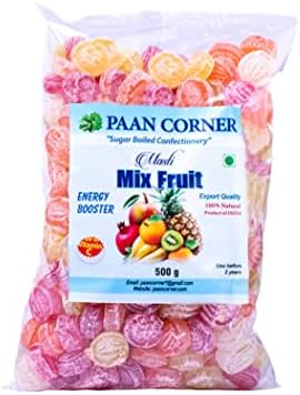 PAAN CORNER- Masti Mix Fruit Hard Candy | Energy Booster | Product of India | Vitamin C Candy | 120gm, 300gm, 500gm | 100% Natural Flavours | NON-GMO | Vegan | Gluten Friendly | All Natural | Indian Origin | (500 gram)