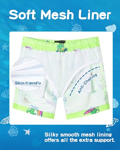 Image of SURF CUZ Boys Swim Trunks Toddler Swim Shorts UPF 50+ Bathing Suit for Boy Swimsuit Quick Dry Mesh Beach Boardshorts Swimwear