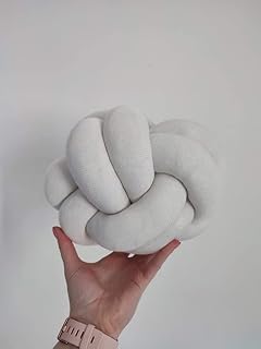 Knot Pillow, White Knot Pillow, Knot Cushion, Knot Cushion, Large Floor Cushion, Large Knot Pillow, Large Floor Pillow, Ball Pillow