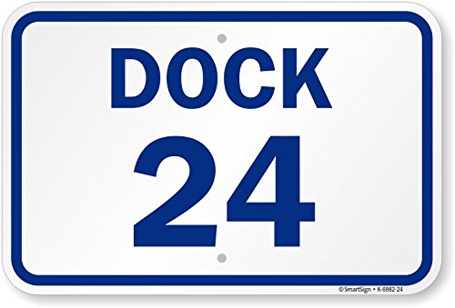 Panneau Dock 16 plaque de numéro de station d'accueil pour entrepôt
