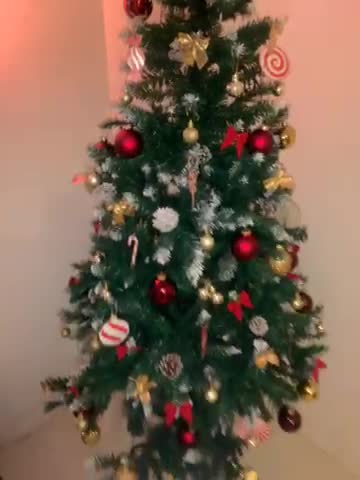 Sapin De Noël Artificiel Avec Support De Fer 240cm Décoration