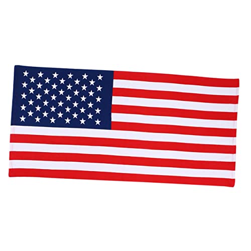 Cabilock Serviette de Plage en Fibre Ultra Fine avec Drapeau National Serviette de Bain Absorbante à Séchage Rapide pour Garçons Et Filles de Plage USA Tapis de Bain...