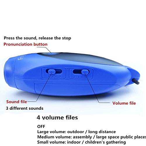 OUYAWEI Adjustable Pitch Decibel Electronic Whistle 3 Tone Hand-Held Lanyard Outdoor Sports Referee Emergency Rescue Pigeon Training Whistle Blue
