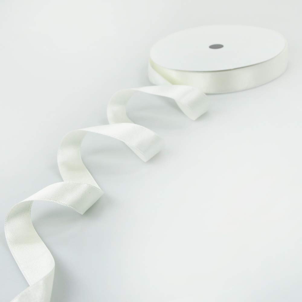 ItemWidth - Cinta de raso (40 mm, 400 m), color blanco