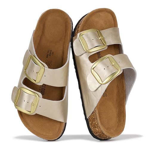 Project Cloud Genuine Leather Flat Sandals for Women 2026 Comfortable Beach Essentials Womens...
