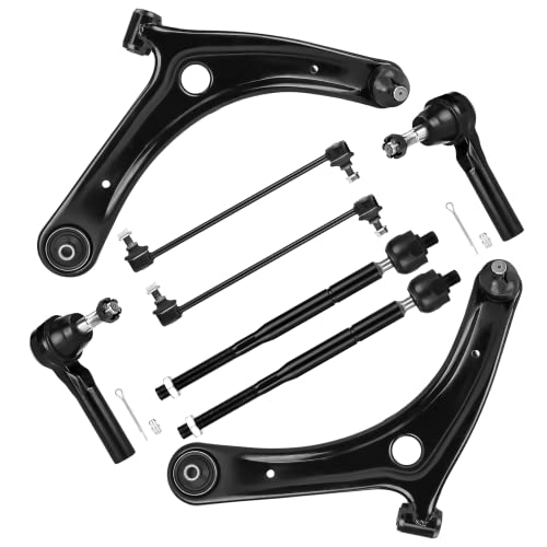 Front Suspension Kit Lower Control Arms w/Ball Joints for Dodge Caliber 2009-2012, for Jeep Compass/ Patriot 2007-2017 -8 pcs