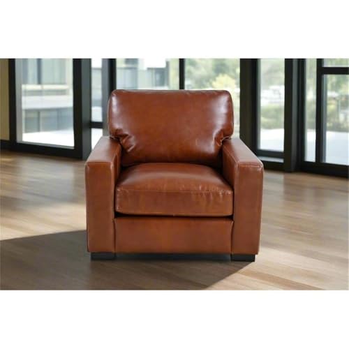 Sillón Confort Piel Menta Marrón Claro miniatura 2