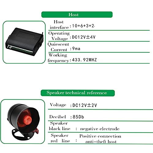 Image of Central Car System Kit System Alarm Immobiliser Keyless Entry Locking Security