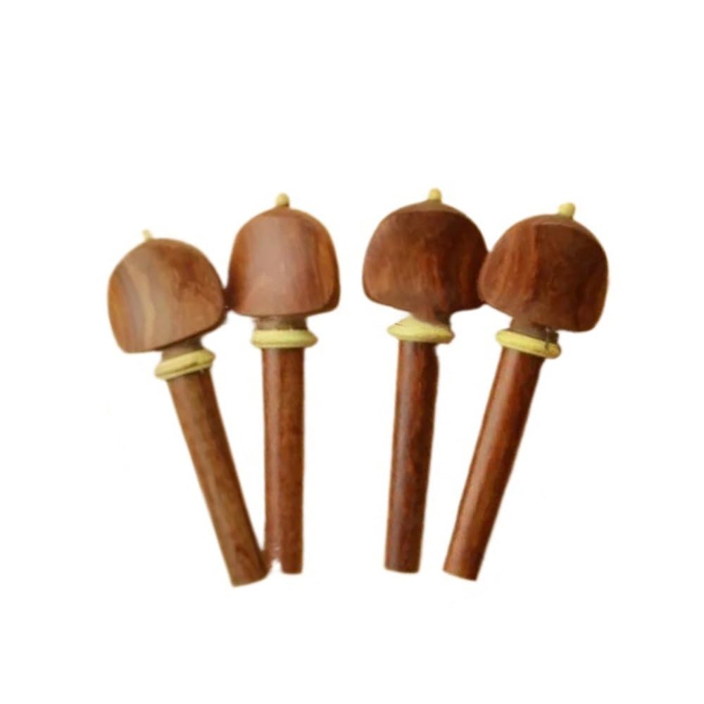 Accessori per violino 1 Set 4/4 Parti Di Violino In Sequoia Accessori Per Violino Cordiere Mentoniera Piroli E Kit Perni Di Coda