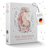 Raccoglitore con scritta "Meine Erinnerungen" con foro per il manico in 4 varietà, per l'asilo, per l'asilo, per l'asilo, produzione rispettosa delle risorse, con 24 etichette, regalo