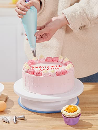 Kootek 178 Pcs Cake Decorating Supplies Kit With Cake Turntable, 42 Numbered Icing Tips (Large & Standard), 3 Icing Comb Scraper, 100+2 Pastry Bags, 12 Baking Cups And Other Baking Supplies Tools #TOP7
