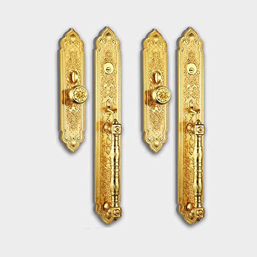 Gold Mortise Villa Door Lock Double Door