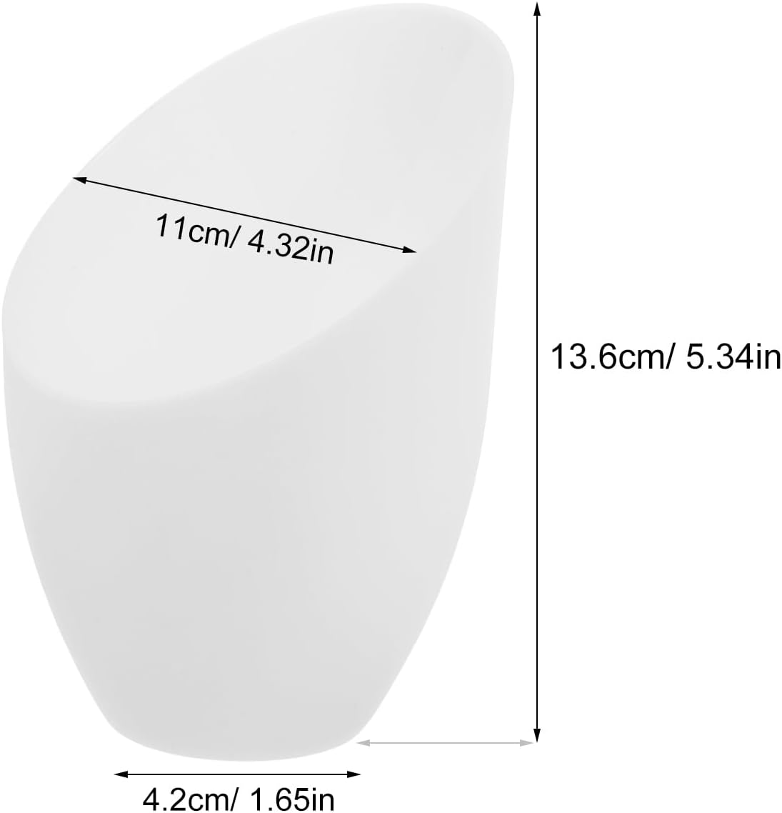 5 Pieces White Frosted Lampshade Fixtures Replacement Shades for Floor Light Lamp Horseshoe Lamp Shade Multi- Head Stand up Lampshade,Hole Diameter 42MM