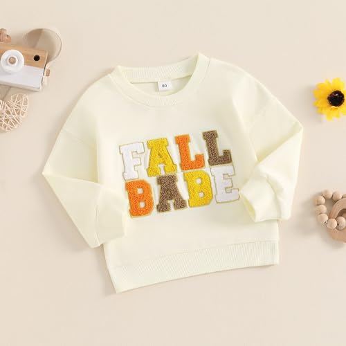 toddler girl boy fall baby outfit embroidered halloween sweatshirt oversized pullover sweater pumpkin clothes